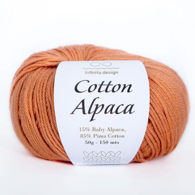 Infinity Cotton Alpaca ( 2355 OCHER)  85% хлопок, 15 % беби альпака 50гр/150 м