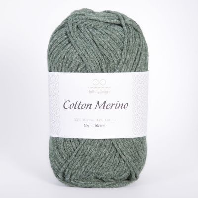 Infinity Cotton Merino (8072 FOREST GREEN) 55% мериносовая шерсть, 45% хлопок  50гр/105 м